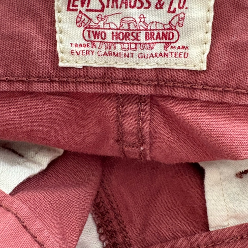 Men's Cargo Shorts - Rust Red - Picture 3 of 5